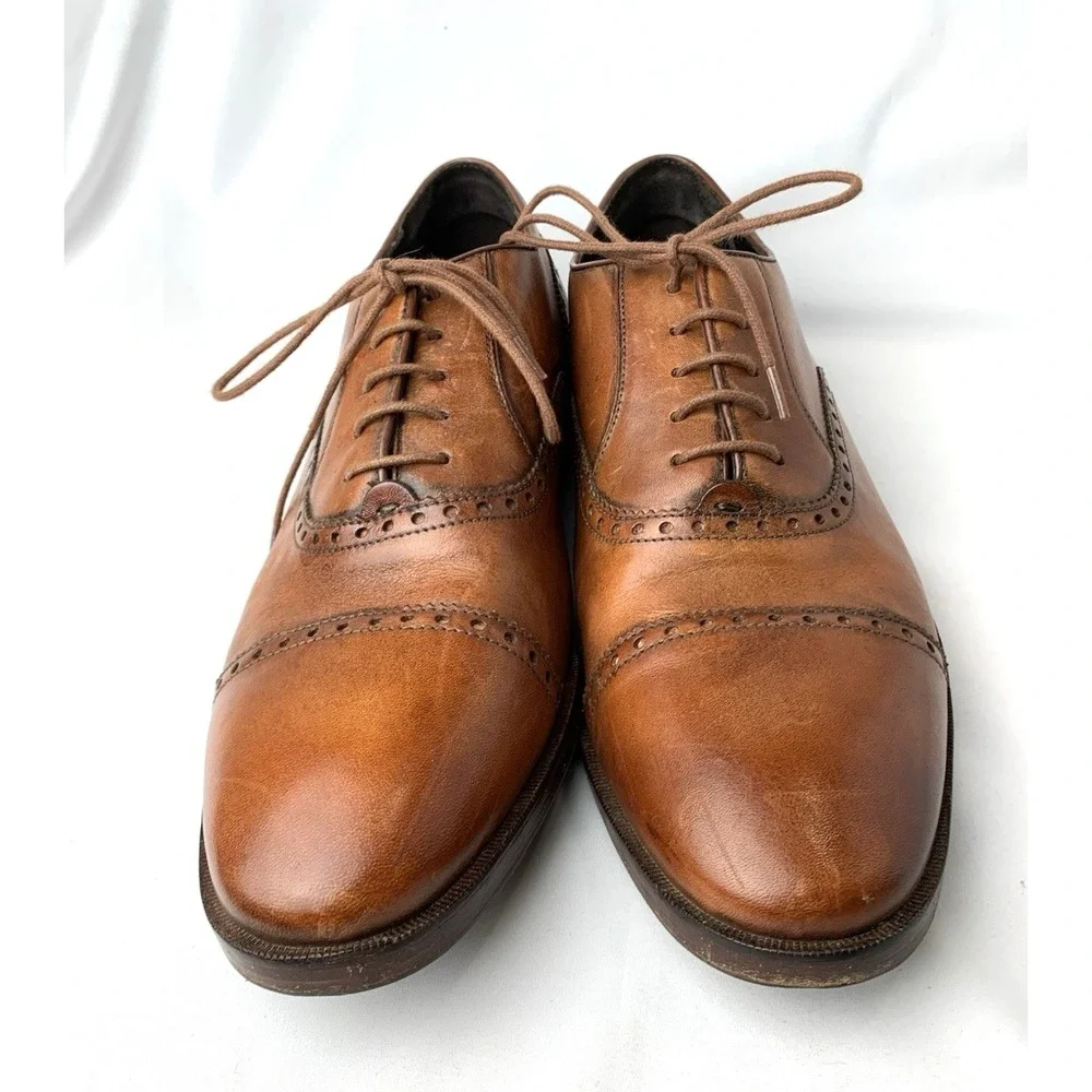 Cole Haan Grand OS Wingtip Oxford Dress Shoes Mens 11M Brown